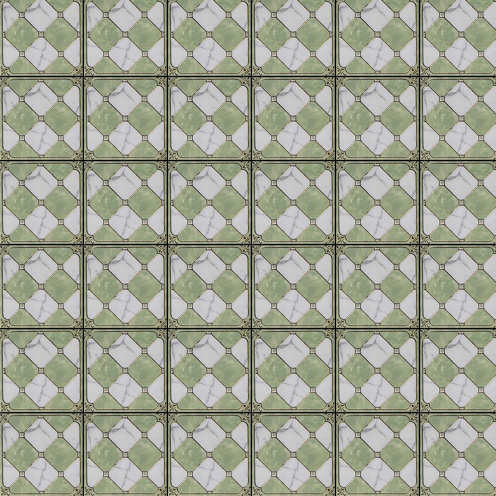 Gạch lát nền đá nhũ vàng hoa văn xanh TT-GZZFN - 30x30