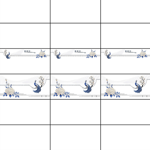  Gạch ốp tường đá bóng kính trắng trơn điểm hoa TTV-GXZZ   - 30x60 