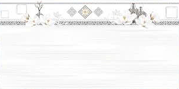 Gạch ốp tường men bóng vân mây xám điểm hoa văn BN-GNZZH - 30x60
