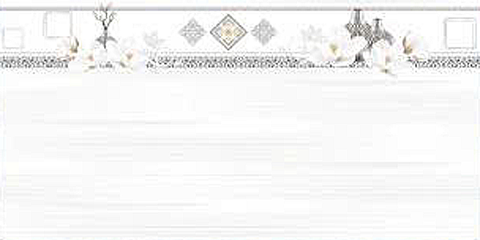  Gạch ốp tường men bóng vân mây xám điểm hoa văn BN-GNZZH - 30x60 