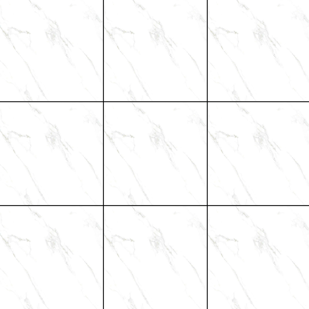 Gạch lát nền đá bán sứ bóng trắng vân khói THP-NZHD 60x60