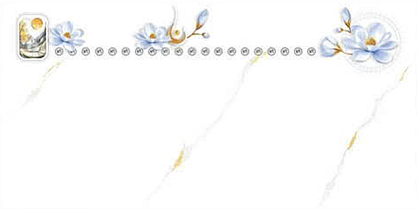 Gạch ốp tường đá bóng kính trắng vân khói điểm hoa DHT-GNGZF   - 30x60