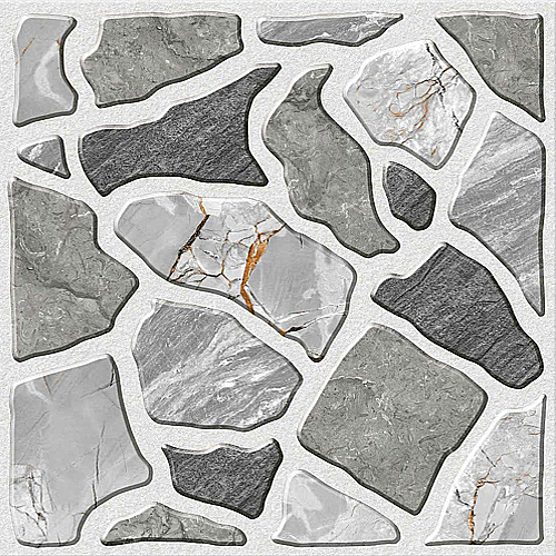 Gạch lát nền sân vườn mờ hoa văn xám DPL-SV-MMZ - 50x50