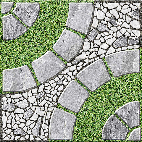  Gạch lát nền sân vườn mờ hoa văn xám DPL-SV-MMG - 50x50 