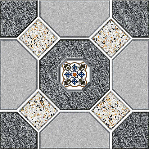  Gạch lát nền sân vườn mờ hoa văn xám DPL-SV-MMN - 50x50 