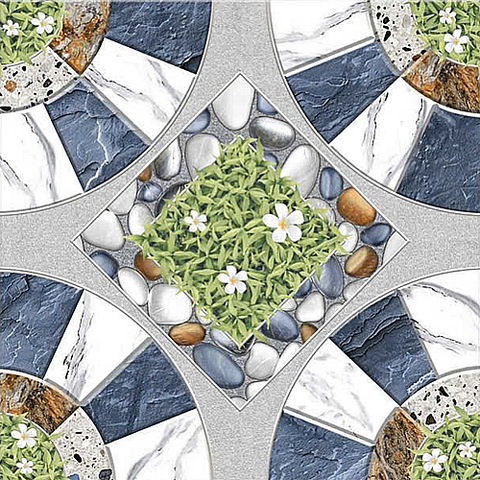  Gạch lát nền sân vườn mờ hoa văn xám DPL-SV-MNF - 50x50 