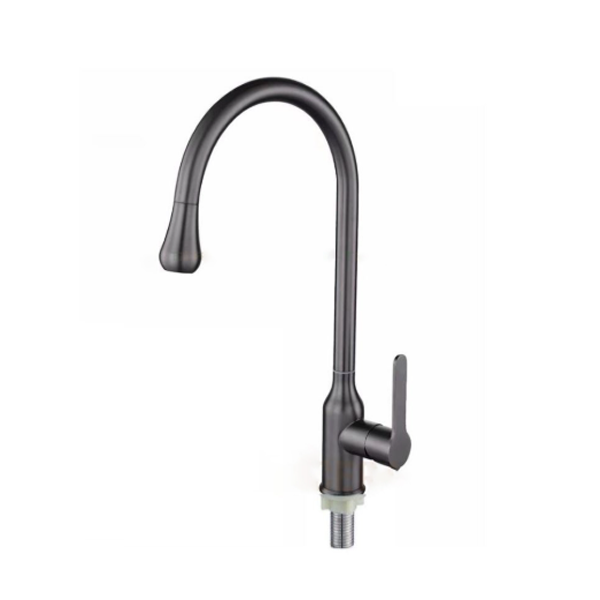 Vòi rửa chén inox 304 sơn tĩnh điện xám đen KS6315L