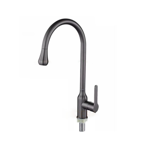  Vòi rửa chén inox 304 sơn tĩnh điện xám đen KS6315L 