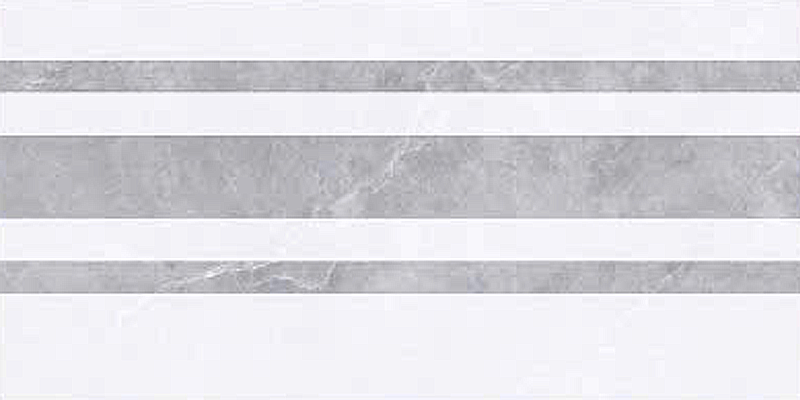 Gạch ốp men bóng trắng vân mây xám điểm sọc MHP-HVDZ - 40x80