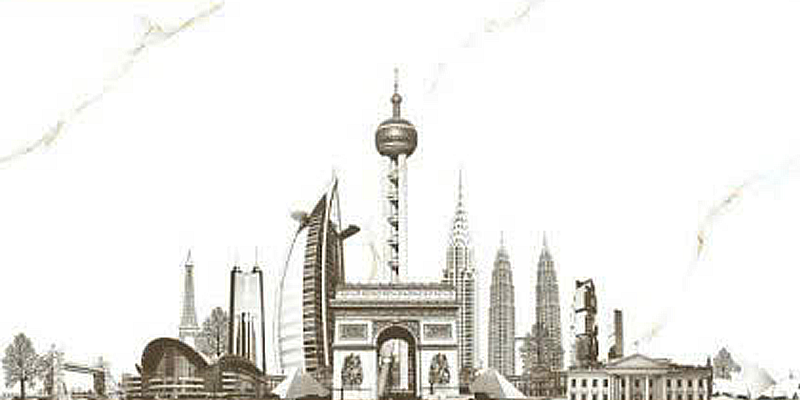 Gạch ốp men bóng trắng vân vàng điểm hoa văn MK-HVF - 40x80