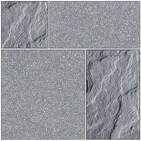  Gạch lát nền sân vườn mờ hoa văn xám MK-SV-MVZH - 50x50 