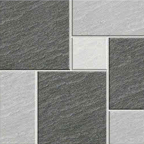 Gạch lát nền sân vườn mờ hoa văn xám PL-MZN - 50x50