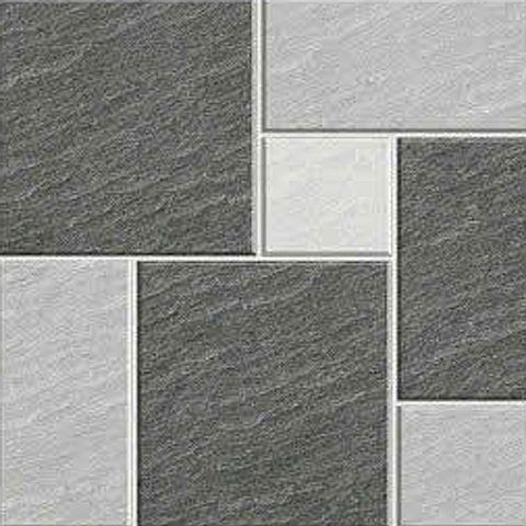  Gạch lát nền sân vườn mờ hoa văn xám PL-MZN - 50x50 