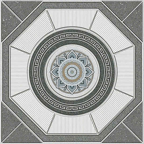  Gạch lát nền sân vườn mờ hoa văn xám PL-PELE-MMGD - 50x50 