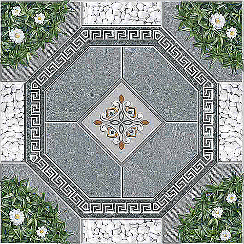 Gạch lát nền sân vườn mờ hoa văn xám PL-PELE-MMGF - 50x50