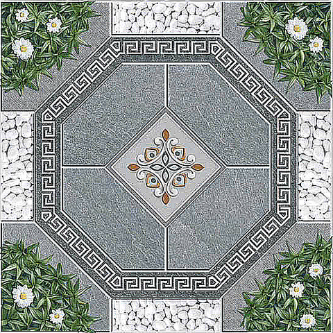  Gạch lát nền sân vườn mờ hoa văn xám PL-PELE-MMGF - 50x50 
