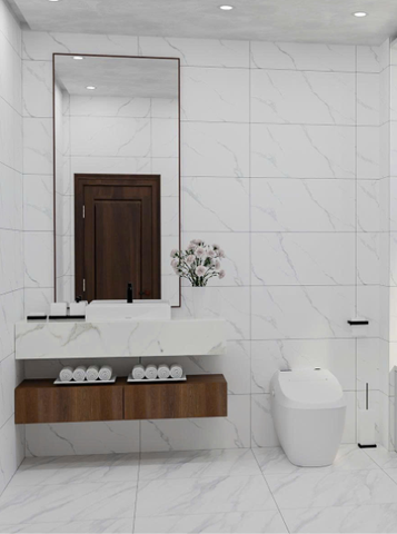  Gạch ốp đá mờ trắng vân khói FV-HVZZD-D - 40x80 