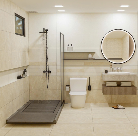  Gạch ốp đá mờ vân đá vàng FV-HVMZT-D - 40x80 