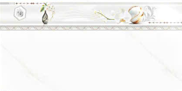 Gạch ốp tường men bóng trắng vân khói điểm hoa TH-GNZZF-R   - 30x60