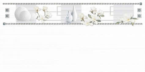 Gạch ốp tường đá bán sứ bóng kính trắng trơn điểm hoa THP-GZNZF 30x60