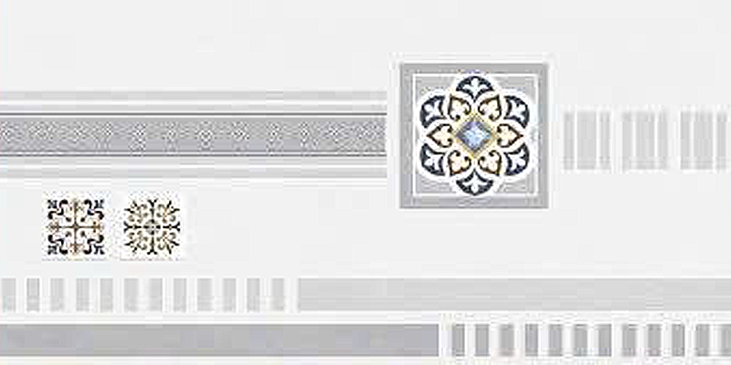 Gạch ốp tường men bóng vân mây xám điểm hoa văn TK-HVMT - 40x80