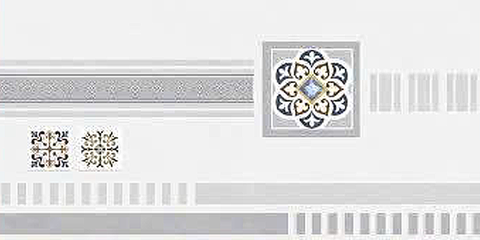  Gạch ốp tường men bóng vân mây xám điểm hoa văn TK-HVMT - 40x80 