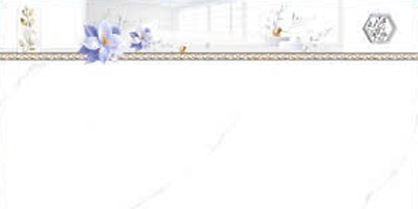 Gạch ốp tường men bóng trắng vân khói điểm hoa văn TP - GZNZD - 30x60
