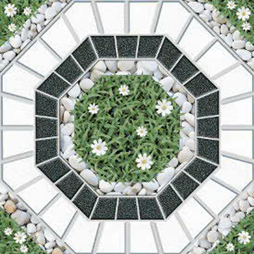 Gạch lát nền sân vườn sỏi đá hoa cỏ TP-MFZV - 50x50