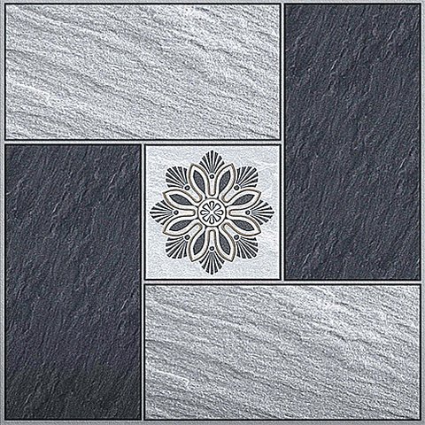  Gạch lát nền sân vườn đá mờ hoa văn xám TP-MMZF - 50x50 