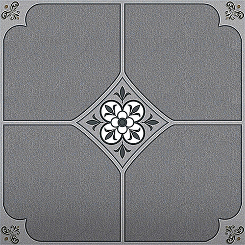 Gạch lát nền sân vườn bán sứ  hoa văn xám TP-MMZM - 50x50 