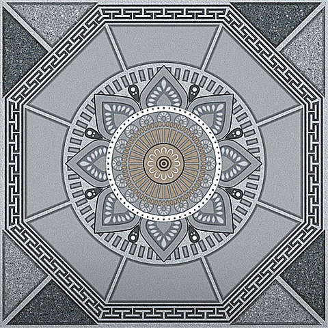  Gạch lát nền sân vườn đá mờ hoa văn xám TP-MMZX - 50x50 