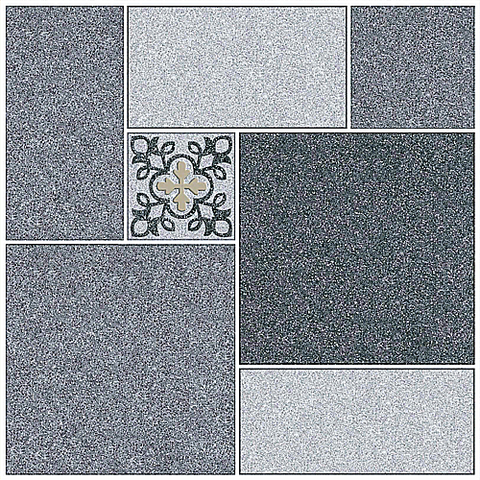  Gạch lát nền sân vườn mờ hoa văn xám TPS-MMZT - 50x50 