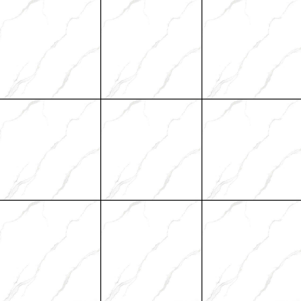 Gạch nền đá bán sứ bóng trắng vân mây xám xanh VG-VZNZD - 80x80