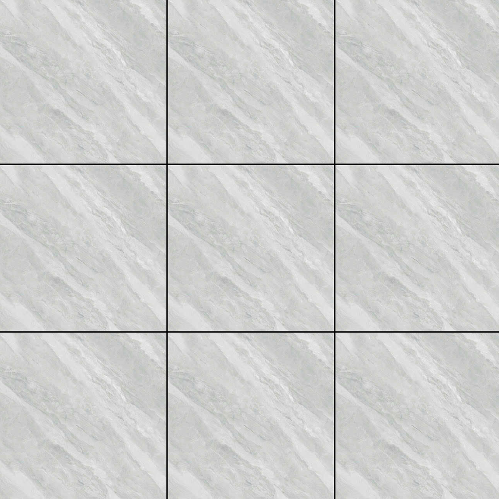 Gạch nền đá bán sứ bóng trắng vân mây xám xanh VG-VZNZV - 80x80