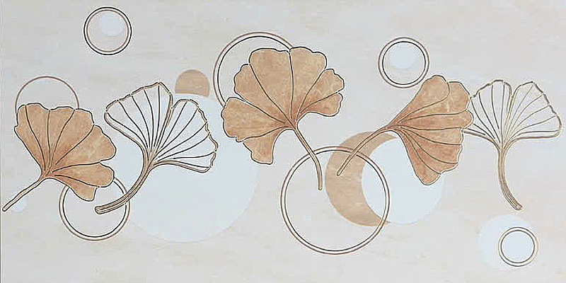 Gạch ốp tường đá bán sứ vân mây kem vàng VG-LUX-HVH - 40x80