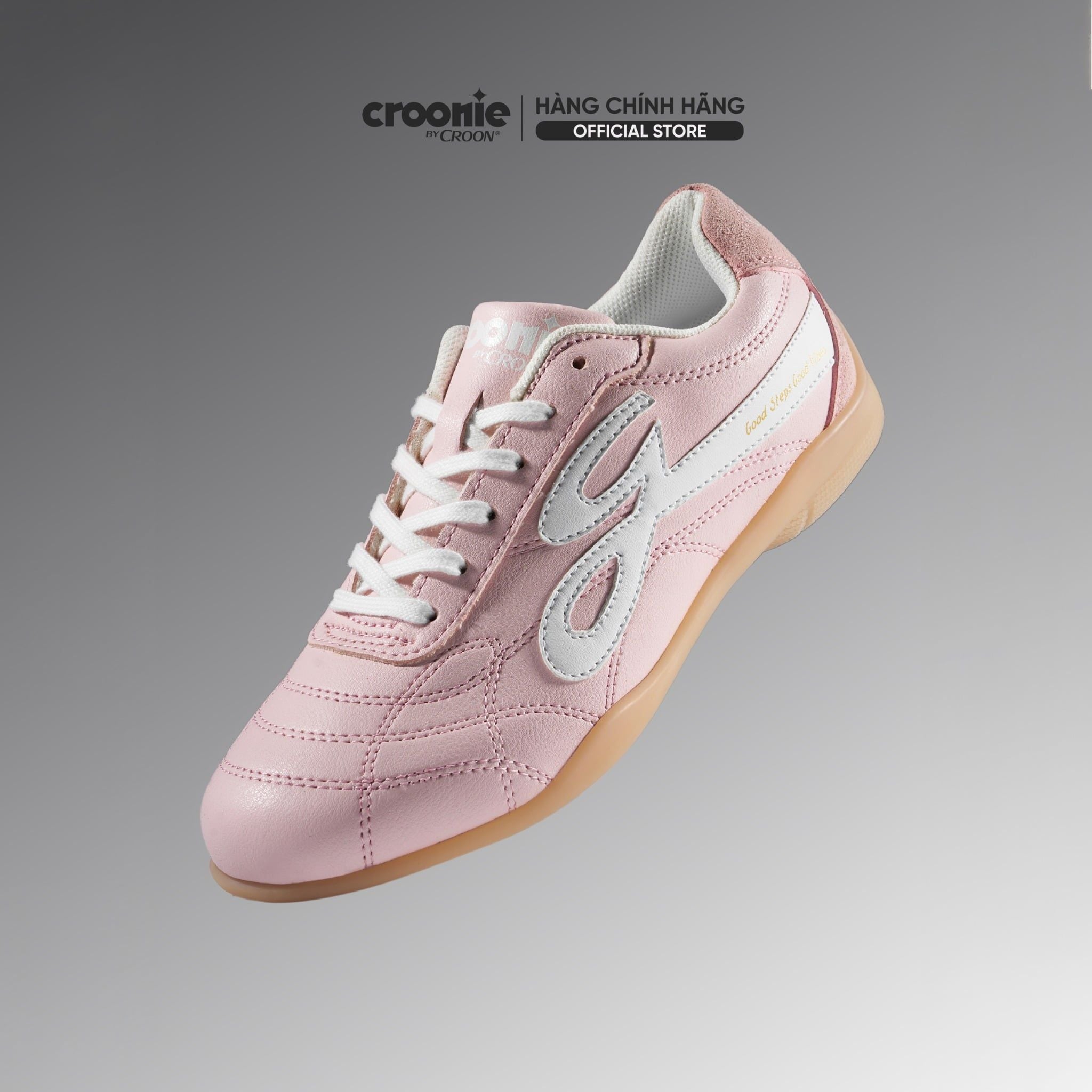  [CHÍNH HÃNG] Giày Sneaker Thời Trang CROONIE by CROON phong cách Block Core, Croonie Pulse Soccer CRi25, Made in Vietnam - Màu Hồng 