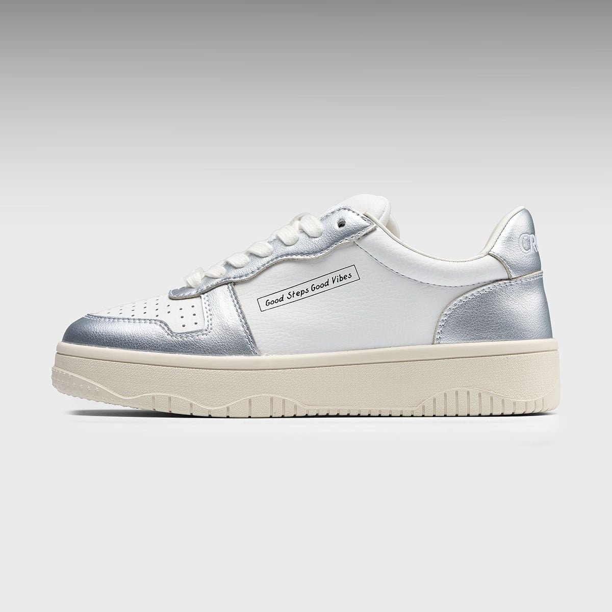  [CHÍNH HÃNG] Giày Sneaker CROON CROURT - Màu Bạc 