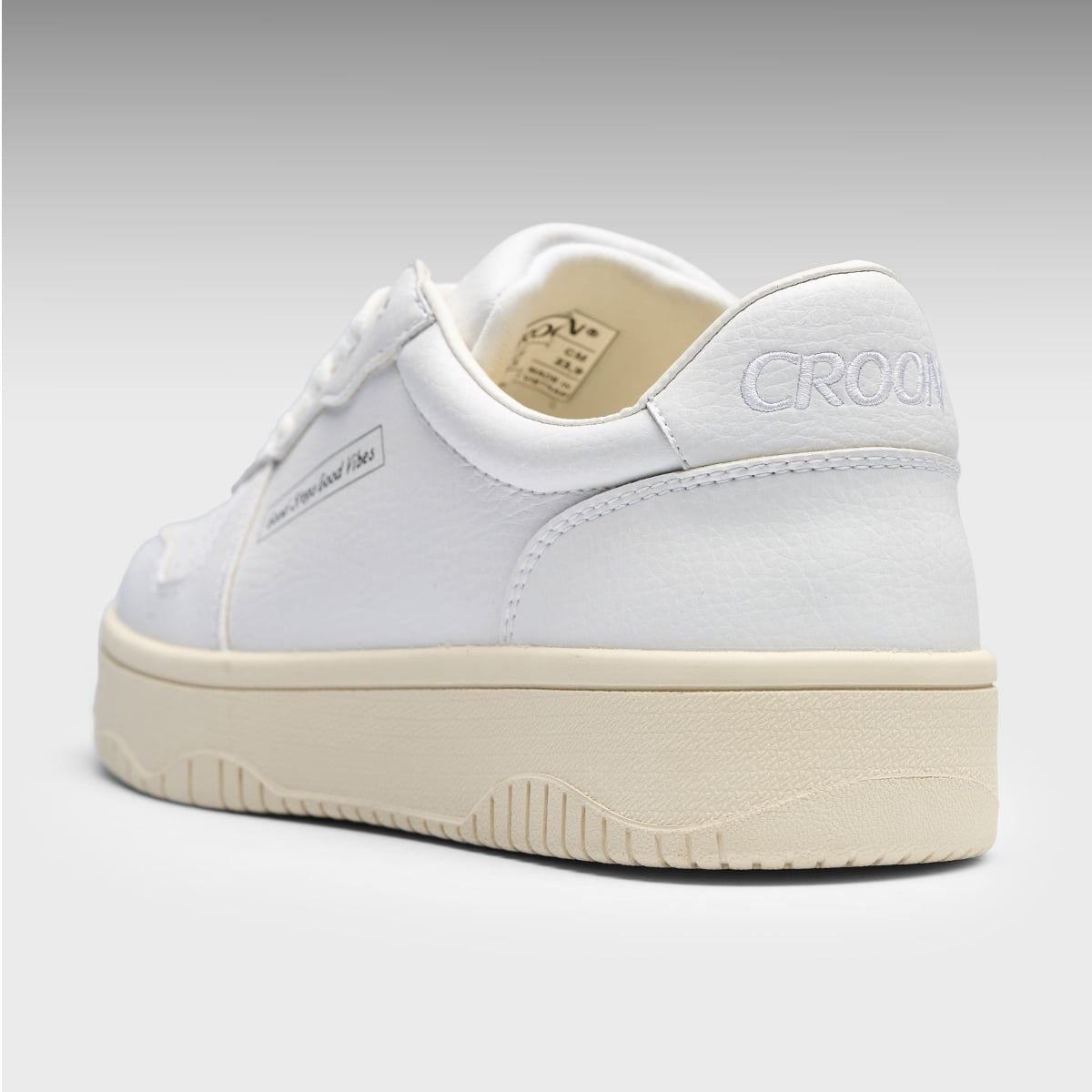  [CHÍNH HÃNG] Giày Sneaker CROON CROURT - Màu Trắng 