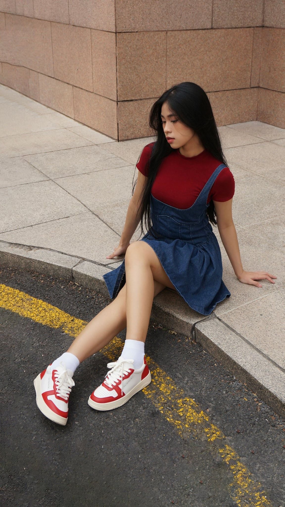  [CHÍNH HÃNG] Giày Sneaker CROON CROURT - Màu Đỏ 