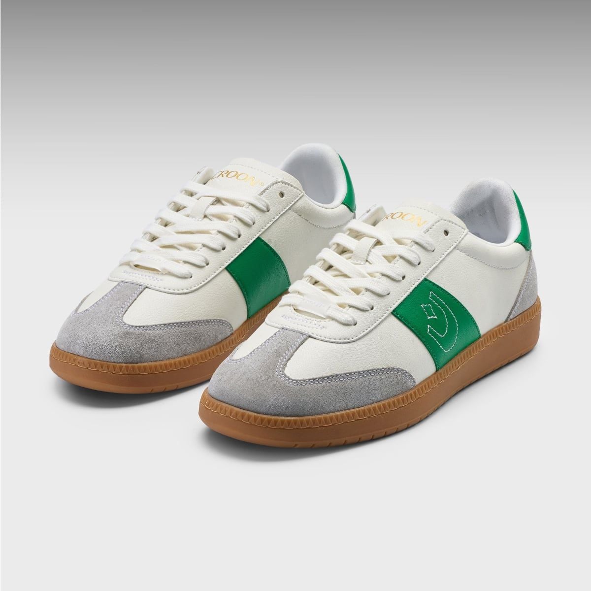  [CHÍNH HÃNG] Giày Sneaker CROON ORIGIN - Màu Trắng Phối Xanh Lá 