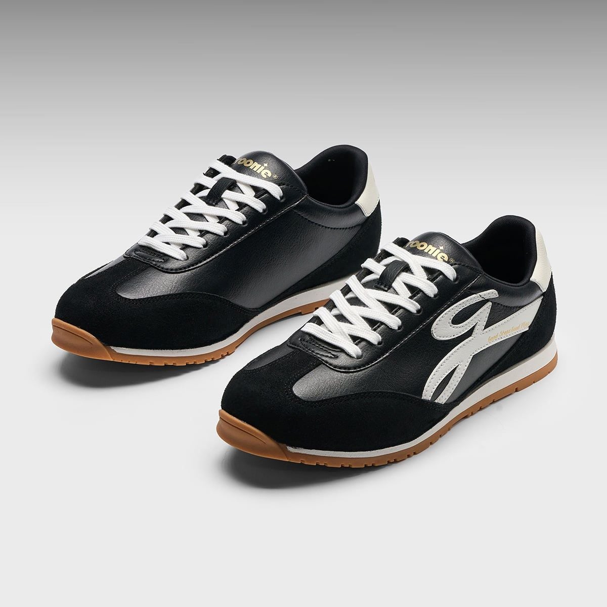  [CHÍNH HÃNG] Giày Sneaker CROONIE LUNA - Black Vintage - Màu Đen 