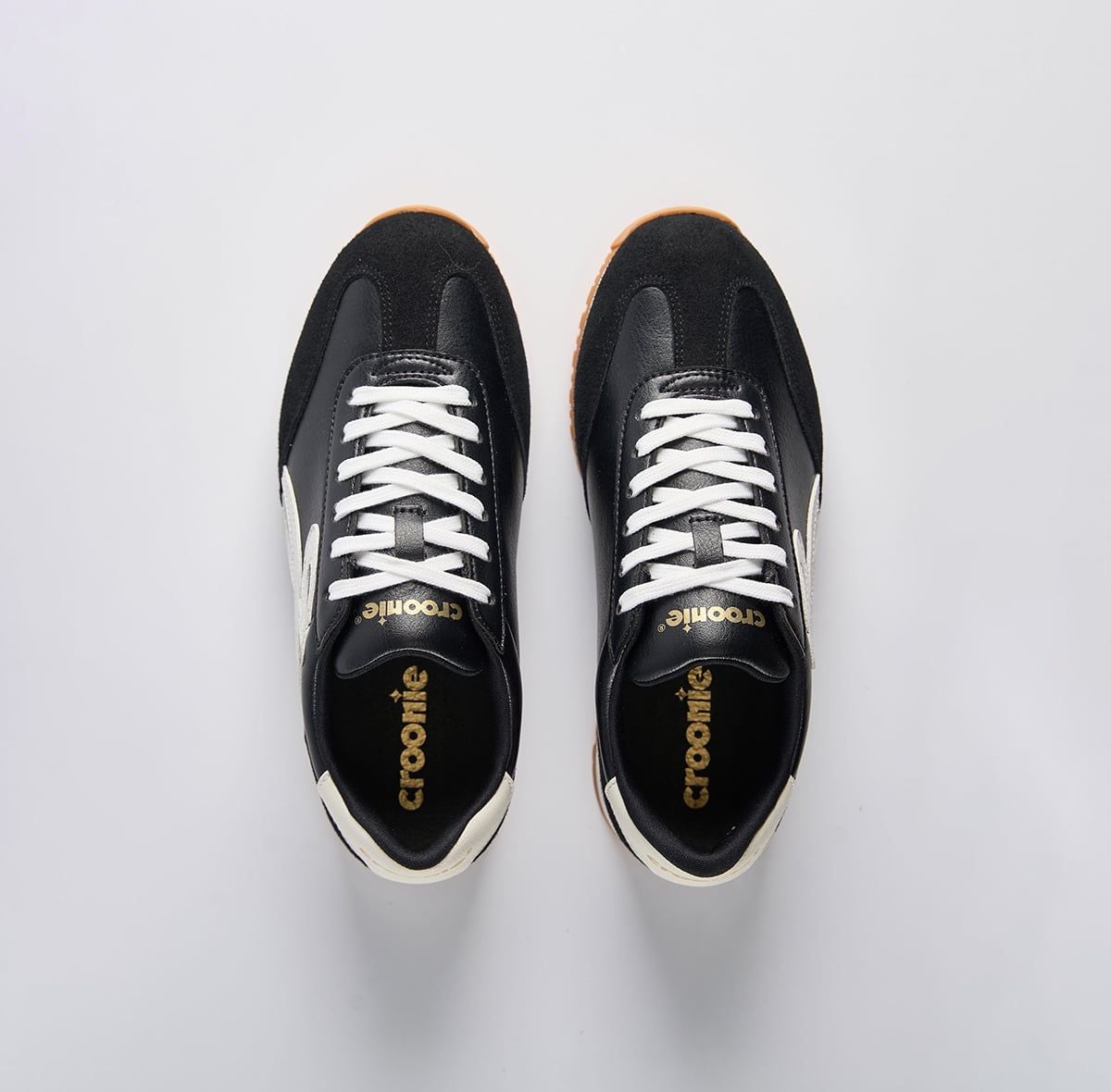  [CHÍNH HÃNG] Giày Sneaker CROONIE LUNA - Black Vintage - Màu Đen 