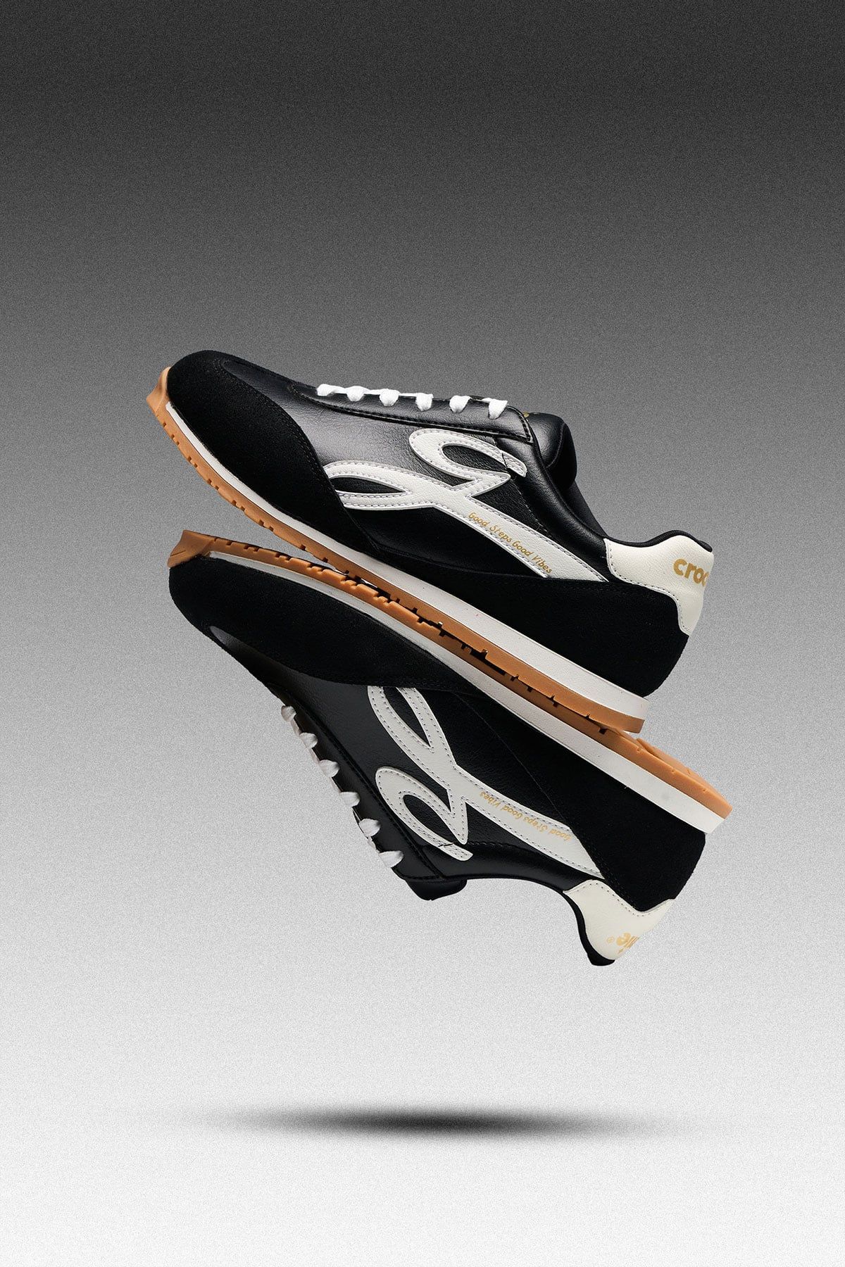  [CHÍNH HÃNG] Giày Sneaker CROONIE LUNA - Black Vintage - Màu Đen 