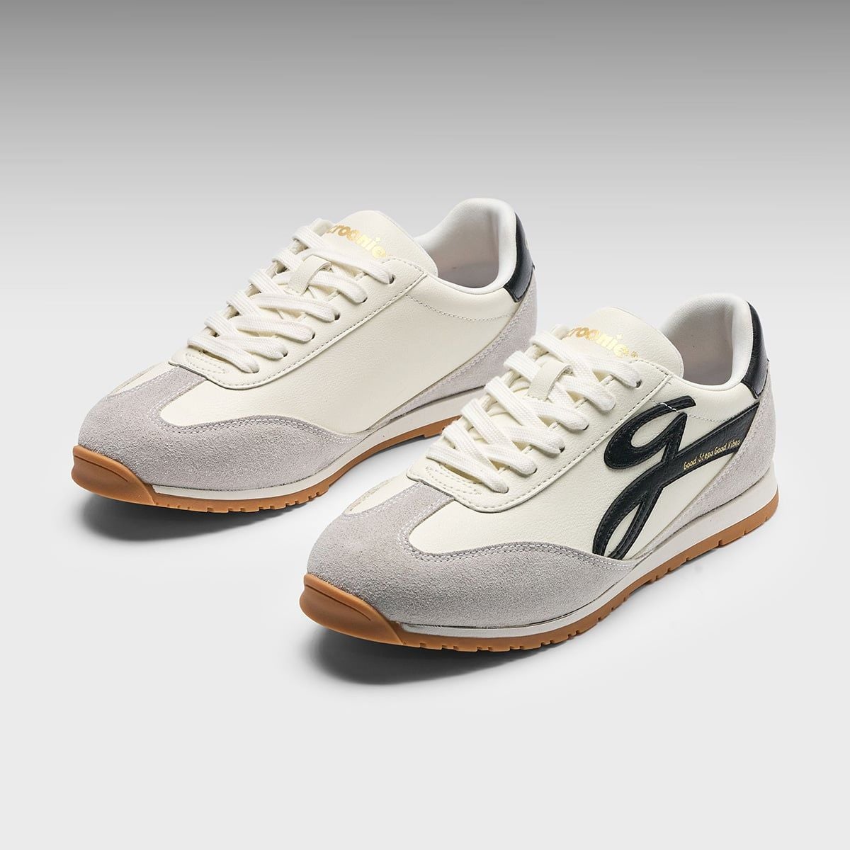  [CHÍNH HÃNG] Giày Sneaker CROONIE LUNA - Cream Cement - Màu Trắng 