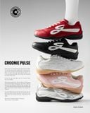  [CHÍNH HÃNG] Giày Sneaker Thời Trang CROONIE by CROON phong cách Block Core, Croonie Pulse Soccer CRi25, Made in Vietnam - Màu Hồng 