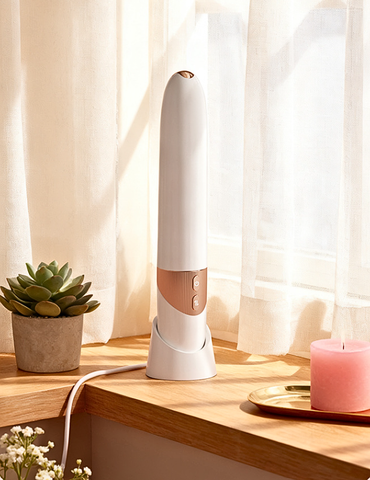 Dương vật giả Mật ong ngọt ngào Jiuuy 10 tần số rung thụt dùng pin sạc