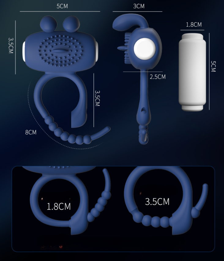 Vòng đeo rung Laile Hot Rabbit kéo dài thời gian, gia tăng khoái cảm dùng pin