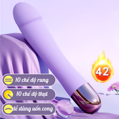 Dương vật giả Galaku Dream Vibrator rung thụt 20 tầng số tỏa nhiệt làm ấm pin sạc