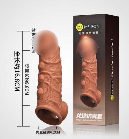 Bao cao su Meleon dài 16.8cm thân gân