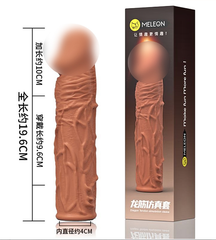 Bao cao su Meleon dài 19.6 cm thân gân
